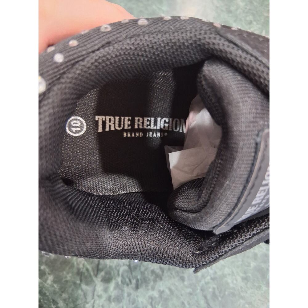 TRUE RELIGION NEW KATIE Black Bling Sparkle Women's Walking Sneaker Size 10 $79 - Picture 9 of 10
